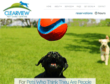 Tablet Screenshot of clearviewpetcare.com